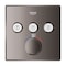 Grohe Grohtherm Smartcontrol Triple Function Therm Trim, Gray 29142A00 - alternate 3